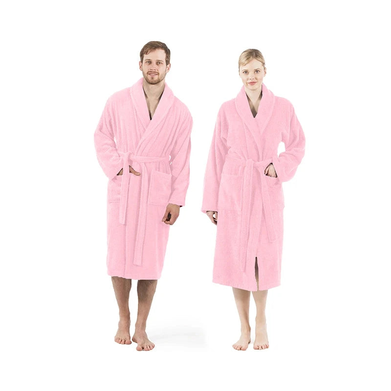 Terry Bathrobe or Shower Wrap 100% Cotton Unisex (1 Pack) DAN RIVER