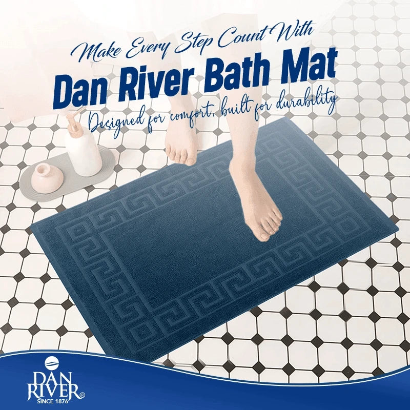 Cotton Bath Mats Set of 2 Not a Bathroom Rug DAN RIVER